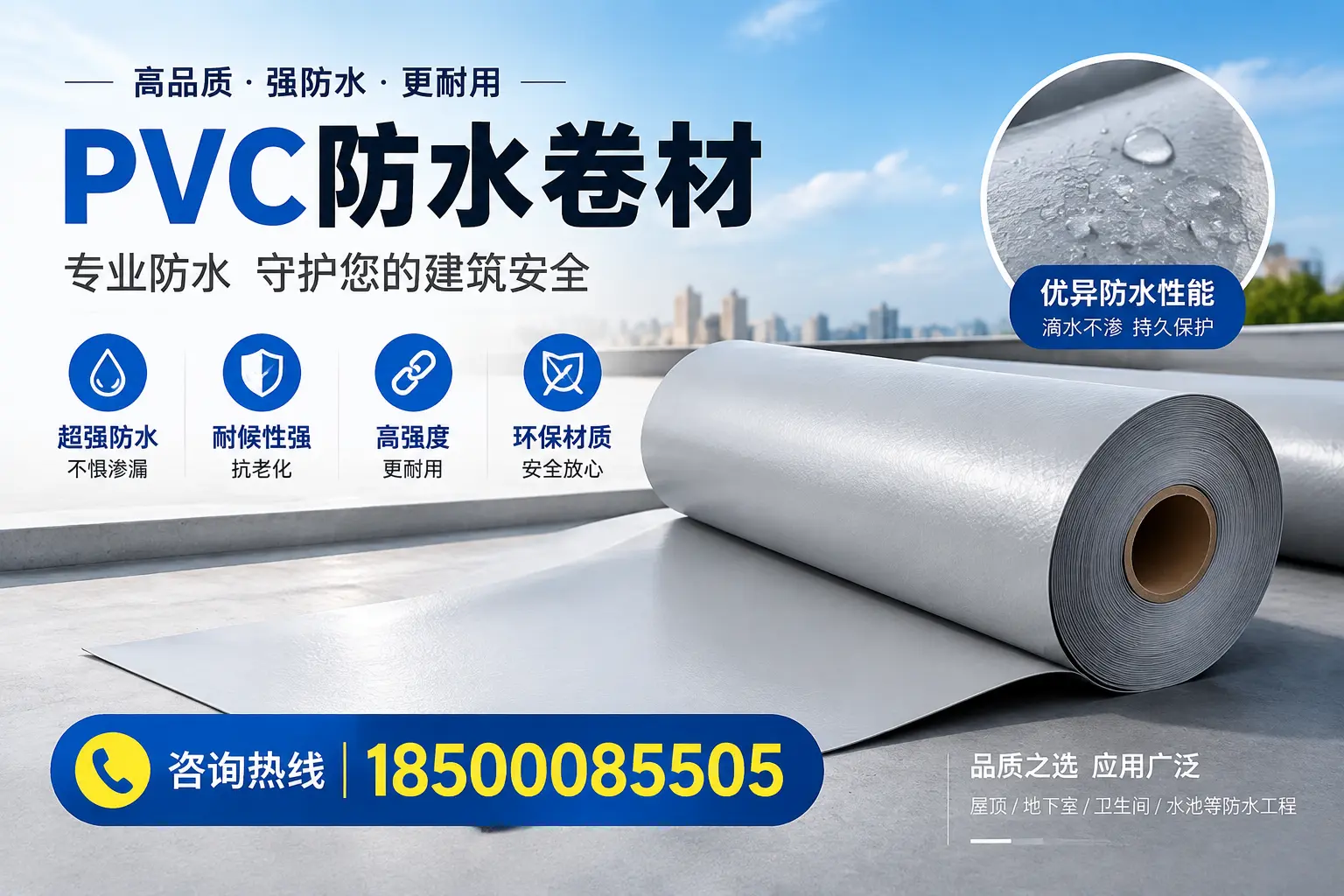 孝感地区pvc防水卷材的市场现状与发展趋势